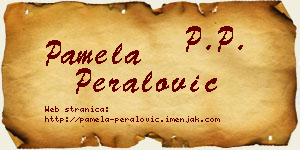 Pamela Peralović vizit kartica